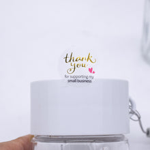 Load image into Gallery viewer, 2x500pcs Xmas Christmas Stickers Roll Label Transparent Face Stamping Thank You for Business
