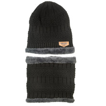Lade das Bild in den Galerie-Viewer, Warm Winter Knit Beanie Hats Wool Cover Neck Two-Piece Fleece-Lined Riding Windproof Pullover Unisex