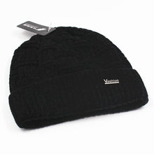 Lade das Bild in den Galerie-Viewer, Warm Winter Knit Beanie Hats Foreign Trade New Wool Men's Autumn and Winter Outdoor Fleece-Lined Unisex