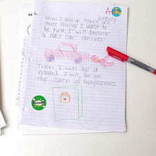 Load image into Gallery viewer, 2x500pcs Xmas Christmas Stickers Roll Label School Season Stationery Encouragement Reward Top Notch Well Done Toy