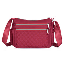 Load image into Gallery viewer, Backpack Shoulder Bag Nylon Cloth Bag Messenger Bag Casual Mummy Bag Rhombus Can Be Fixed