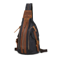 Lade das Bild in den Galerie-Viewer, Backpack Vintage Canvas Multi-Functional Men shoulder bag