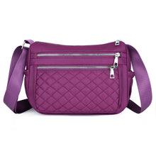 Load image into Gallery viewer, Backpack Shoulder Bag Nylon Cloth Bag Messenger Bag Casual Mummy Bag Rhombus Can Be Fixed