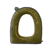Load image into Gallery viewer, 3pcs Toilet Seat Cover Pads Autumn and Winter Velvet Thick Warm Waterproof Zipper Household