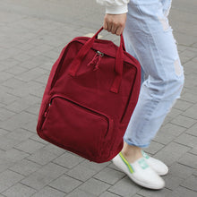 Load image into Gallery viewer, Backpack Simple Canvas Casual Versatile Good-looking Unisex Large Capacity Schoolbag for Male and Female Students