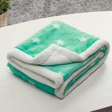 Load image into Gallery viewer, Babies' Blanket Double-Layer Thick Flannel Lambswool Breathable Thermal Coral Fleece Embroidered Blanket