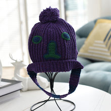 Lade das Bild in den Galerie-Viewer, Warm Winter Knit Beanie Hats Trending Cartoon Woolen Cap Women Autumn and Winter Korean Style Hand-Knit Cap Unisex
