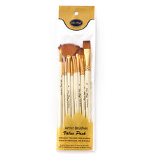 Load image into Gallery viewer, 10 PCs Set Painting Brush Pearl White Nylon Hair Brush Oil Painting Brush Set