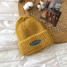 Lade das Bild in den Galerie-Viewer, Warm Winter Knit Beanie Hats Korean Letter Women Autumn Parent-Child Korean Style Hundred Wool Toe Cap Unisex