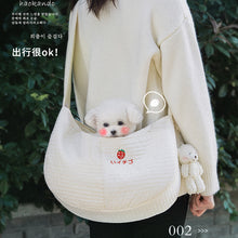Lade das Bild in den Galerie-Viewer, Cat dog Backpack Canvas Shoulder Cat Bag Crossbody Portable Cat Dog Supplies