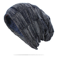 Lade das Bild in den Galerie-Viewer, Warm Winter Knit Beanie Hats Spot Mixed Colors Autumn and Winter Men's and Women's Fleece-Lined Thick Windproof Pullover Unisex