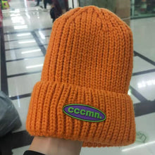 Lade das Bild in den Galerie-Viewer, Warm Winter Knit Beanie Hats Korean Letter Women Autumn Parent-Child Korean Style Hundred Wool Toe Cap Unisex