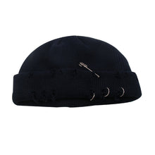 Lade das Bild in den Galerie-Viewer, Warm Winter Knit Beanie Hats Women's Autumn and Winter Korean Style Ring Pin Hip Hop Wool Trendy Retro Men Unisex