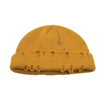 Lade das Bild in den Galerie-Viewer, Warm Winter Knit Beanie Hats Women's Autumn and Winter Korean Style Ring Pin Hip Hop Wool Trendy Retro Men Unisex
