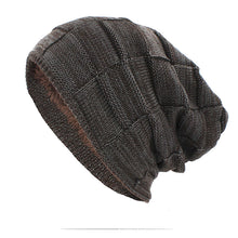 Lade das Bild in den Galerie-Viewer, Warm Winter Knit Beanie Hats Spot Mixed Colors Autumn and Winter Men's and Women's Fleece-Lined Thick Windproof Pullover Unisex