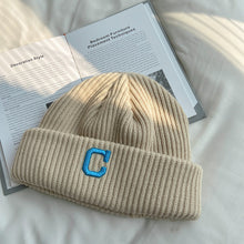 Lade das Bild in den Galerie-Viewer, Warm Winter Knit Beanie Hats Japanese Style All-Matching Thickened Letters Show Face Small Woolen Cap Children Unisex