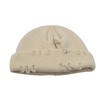 Lade das Bild in den Galerie-Viewer, Warm Winter Knit Beanie Hats Women's Autumn and Winter Korean Style Ring Pin Hip Hop Wool Trendy Retro Men Unisex