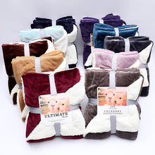 Lade das Bild in den Galerie-Viewer, Winter Thickened Velvet Blanket Berber Fleece Blanket Single Double Blanket Double Layer Gift Blanket