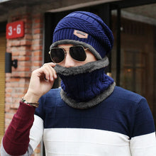 Lade das Bild in den Galerie-Viewer, Warm Winter Knit Beanie Hats Wool Men's Autumn Fleece Women's Korean-Style Fashionable Ear Protection Unisex