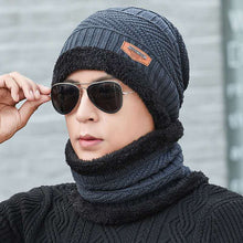 Lade das Bild in den Galerie-Viewer, Warm Winter Knit Beanie Hats Wool Men's Autumn Fleece Women's Korean-Style Fashionable Ear Protection Unisex