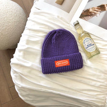 Lade das Bild in den Galerie-Viewer, Warm Winter Knit Beanie Hats Wool Women Autumn and Winter Korean Style All-Matching Japanese Student Fashion Casual Unisex