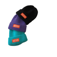 Lade das Bild in den Galerie-Viewer, Warm Winter Knit Beanie Hats Wool Women Autumn and Winter Korean Style All-Matching Japanese Student Fashion Casual Unisex