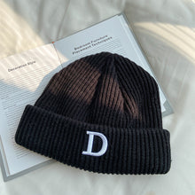Lade das Bild in den Galerie-Viewer, Warm Winter Knit Beanie Hats Japanese Style All-Matching Thickened Letters Show Face Small Woolen Cap Children Unisex