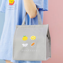 Lade das Bild in den Galerie-Viewer, Practical Portable Lunch Bag Japanese Fashionable Simple Fresh Fruit Waterproof Lunch Bag