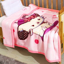 Lade das Bild in den Galerie-Viewer, Babies' Woolen Blanket Thick Double Layer Raschel Cartoon Extra Thick Autumn and Winter Small Cloud Blanket
