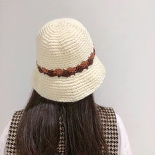 Lade das Bild in den Galerie-Viewer, Warm Winter Knit Beanie Hats Internet Influencer Yarn Fisherman Contrast Color Crocheted Japanese Style Unisex