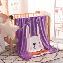 Load image into Gallery viewer, Children's Small Blanket Cartoon Blanket Coral Fleece Flannel Children's Blanket Blanket