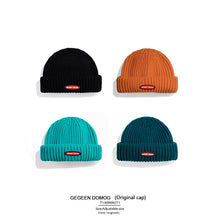Lade das Bild in den Galerie-Viewer, Warm Winter Knit Beanie Hats Skullcap Fashion Brand Street Sailor Wool Japanese Style Unisex