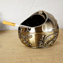 Load image into Gallery viewer, Ashtray Spherical Creative Retro round High-Grade Metal Drop-Resistant Multifunctional Ashtray