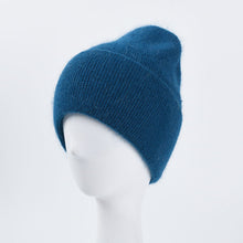 Lade das Bild in den Galerie-Viewer, Warm Winter Knit Beanie Hats Women's Autumn and Winter Warm Rabbit Woolen Korean Style Pullover Unisex