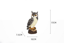 Lade das Bild in den Galerie-Viewer, 17cm Brown Gray Garden Owl Resin Statue Crafts for Yard Balcony Decoration