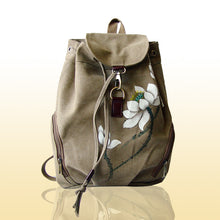 Lade das Bild in den Galerie-Viewer, Backpack Canvas Hand-Painted Chinese Ethnic Style Women's Backpack Hand-Painted Bag