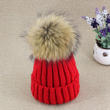 Lade das Bild in den Galerie-Viewer, Warm Winter Knit Beanie Hats Autumn Curling Ear Protection Korean Style Plush Ball Woolen Unisex