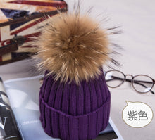 Lade das Bild in den Galerie-Viewer, Warm Winter Knit Beanie Hats Autumn Curling Ear Protection Korean Style Plush Ball Woolen Unisex
