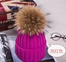 Lade das Bild in den Galerie-Viewer, Warm Winter Knit Beanie Hats Autumn Curling Ear Protection Korean Style Plush Ball Woolen Unisex