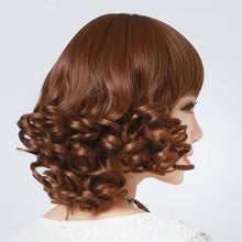Load image into Gallery viewer, Women Wig Mid-Length Sweet Ol Temperament Short Curly Hair Haircut Egg Roll Wig W262