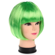 Lade das Bild in den Galerie-Viewer, 2x Halloween Xmas Christmas Gifts Decoration Masquerade Supplies Wig Student Hair More than Bob Haircut