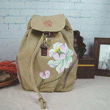 Lade das Bild in den Galerie-Viewer, Backpack Canvas Hand-Painted Chinese Ethnic Style Women's Backpack Hand-Painted Bag