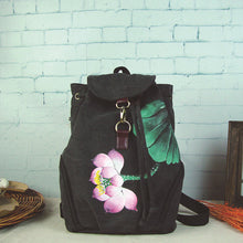 Lade das Bild in den Galerie-Viewer, Backpack Canvas Hand-Painted Chinese Ethnic Style Women's Backpack Hand-Painted Bag