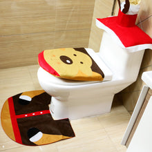 Load image into Gallery viewer, 3pcs Toilet Seat Cover Pads Christmas Decoration Creative Layout Dress up Three-Piece Decorations