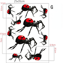 Lade das Bild in den Galerie-Viewer, 2PCs Halloween Haunted House Witch Pumpkin Lamp Ghost Bat Double-Sided Electrostatic Sticker