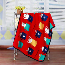 Lade das Bild in den Galerie-Viewer, Flannel Cartoon Coral Fleece Air Conditioner Small Blanket Children's Blankets Pet Blanket