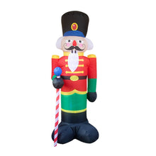Lade das Bild in den Galerie-Viewer, 2.4m Christmas Inflatable Santa Claus Soldier Old Puppies Party Decorations