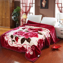 Load image into Gallery viewer, Wedding Super Soft Blanket Autumn and Winter Thickening Double Layer Laschel Blanket Group Purchase Gift