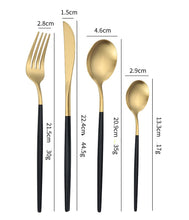 Lade das Bild in den Galerie-Viewer, 304 Stainless Steel Flatware Sets Matte Knife, Fork and Spoon Suit 4PCs Set