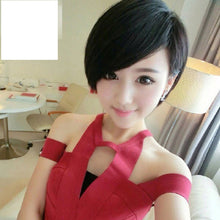 Lade das Bild in den Galerie-Viewer, Women Wig Short Hair Korean Side Bangs Fluffy Full Top W433